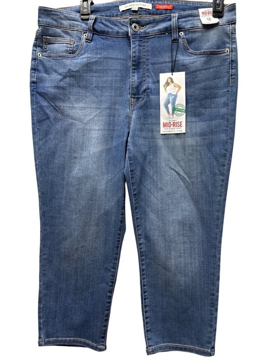 Celebrity Pink Denim - Celebrity Pink Womens  Size 18 Skinny Mid-Rise The Rider Crop Jeans Sustainable